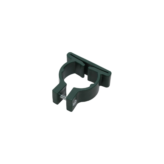 Úchytka 3D na kulatý sloupek zelená